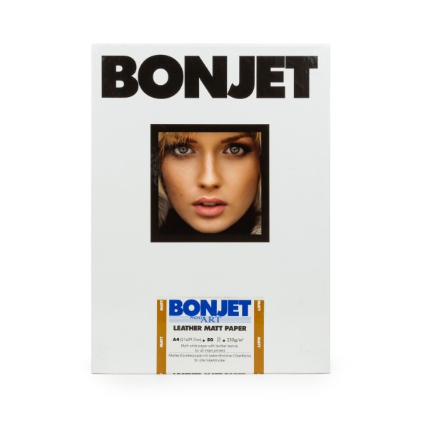 Bonjet PhotoArt Leather Matt 230g Formatware 21 x 29,7 cm (DIN A4) 50 Blatt