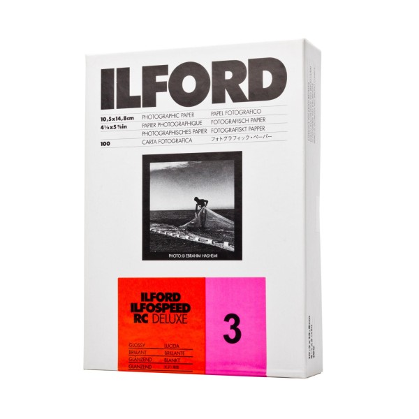 Ilford Ilfospeed RC 3.1M DeLuxe glossy Formatware 10,5 x 14,8 cm -100 Blatt