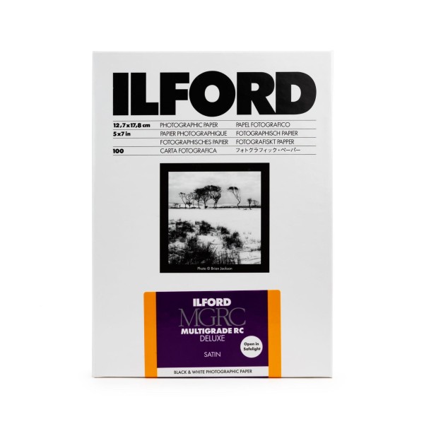 Ilford Multigrade V 25M RC DeLuxe satin 12,7 x 17,8 cm 100 Blatt
