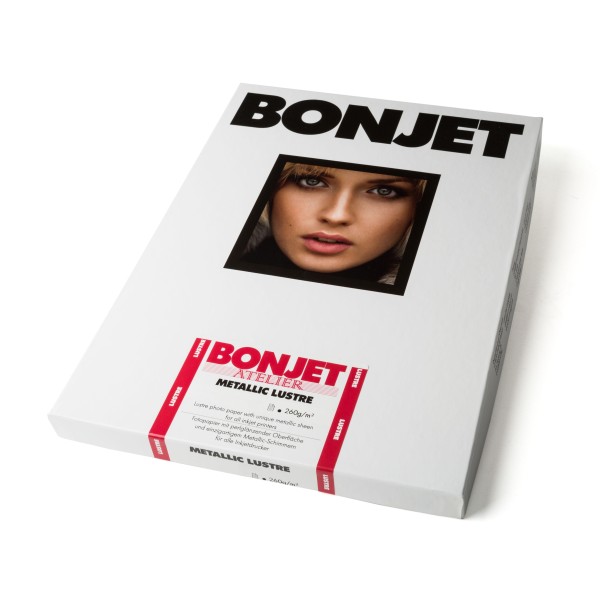 Bonjet Atelier Metallic Lustre 260g Formatware 32,9 x 48,3 cm (DIN A3+) - 30 Blatt