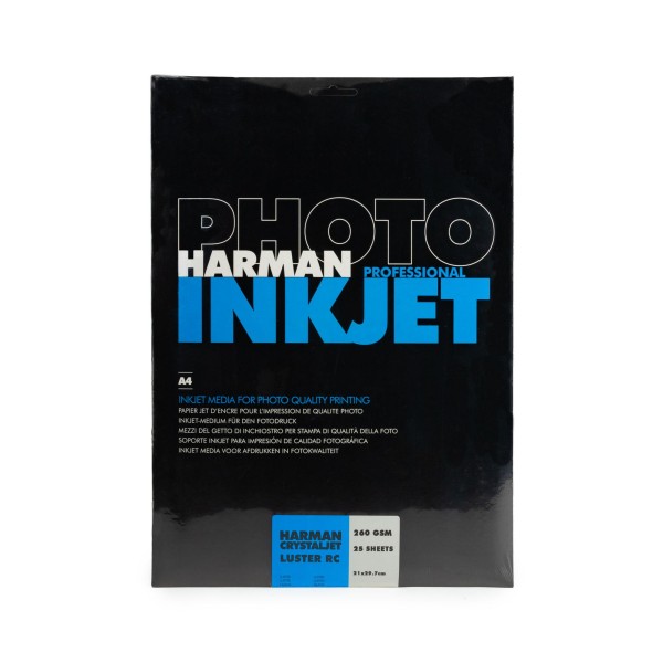 Harman Crystaljet Elite Luster RC 260g Formatware 21 x 29,7 cm (DIN A4); Blatt: 25 Blatt