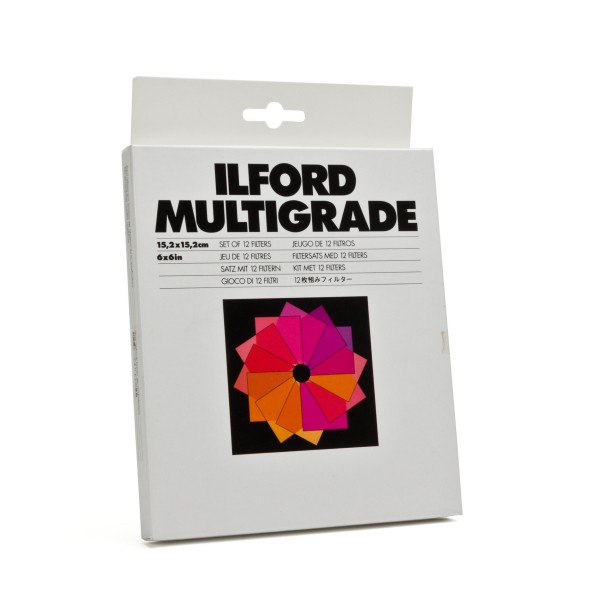 Ilford Multigrade Filter Satz 15,2 x 15,2 cm 12 Stück