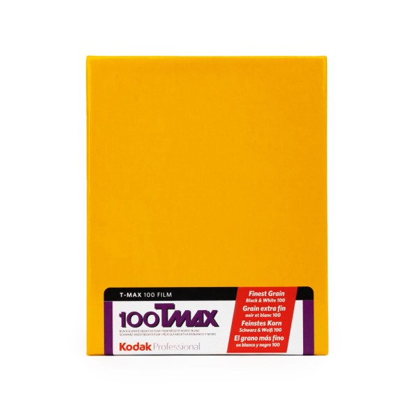 Kodak T-MAX TMX 100 4x5" 10 Blatt - MHD 06-2023