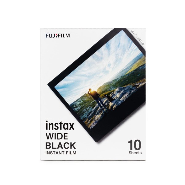 Fuji Instax Wide Film Black Frame, 10 Blatt