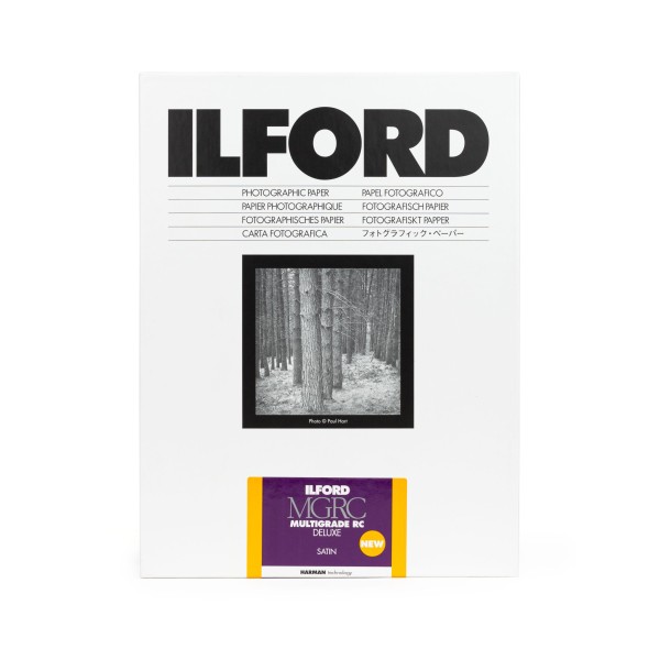 Ilford Multigrade V 25M RC DeLuxe satin 17,8 x 24 cm 100 Blatt B-Ware-